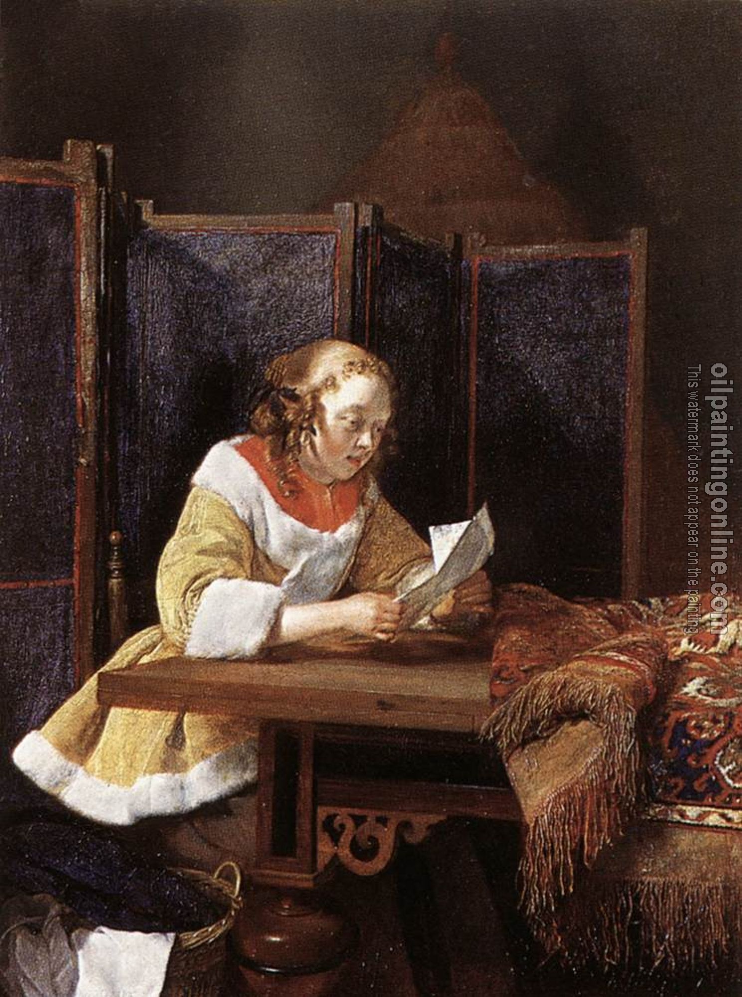 Borch, Gerard Ter - A Lady Reading A Letter